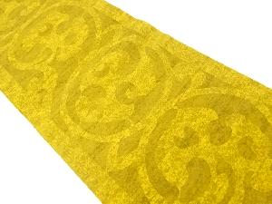 手織り紬唐草模様　名古屋帯（松葉仕立て）